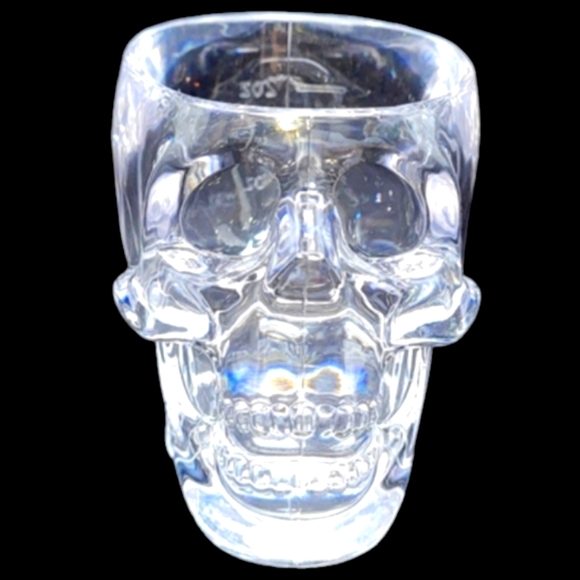 NEW 4"CRYSTAL HEAD" VODKA SKULL PLASTIC SHOT GLASSES - Picture 3 of 8